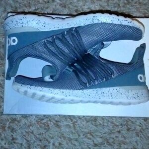 Adidas White Grey Athletic Running Sneakers